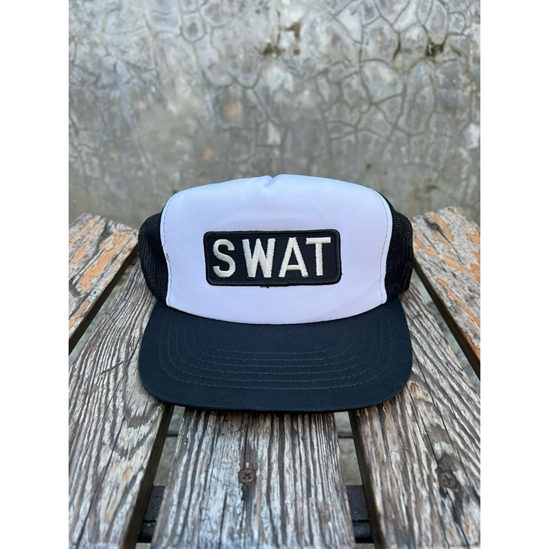 vintage trucker hat swat