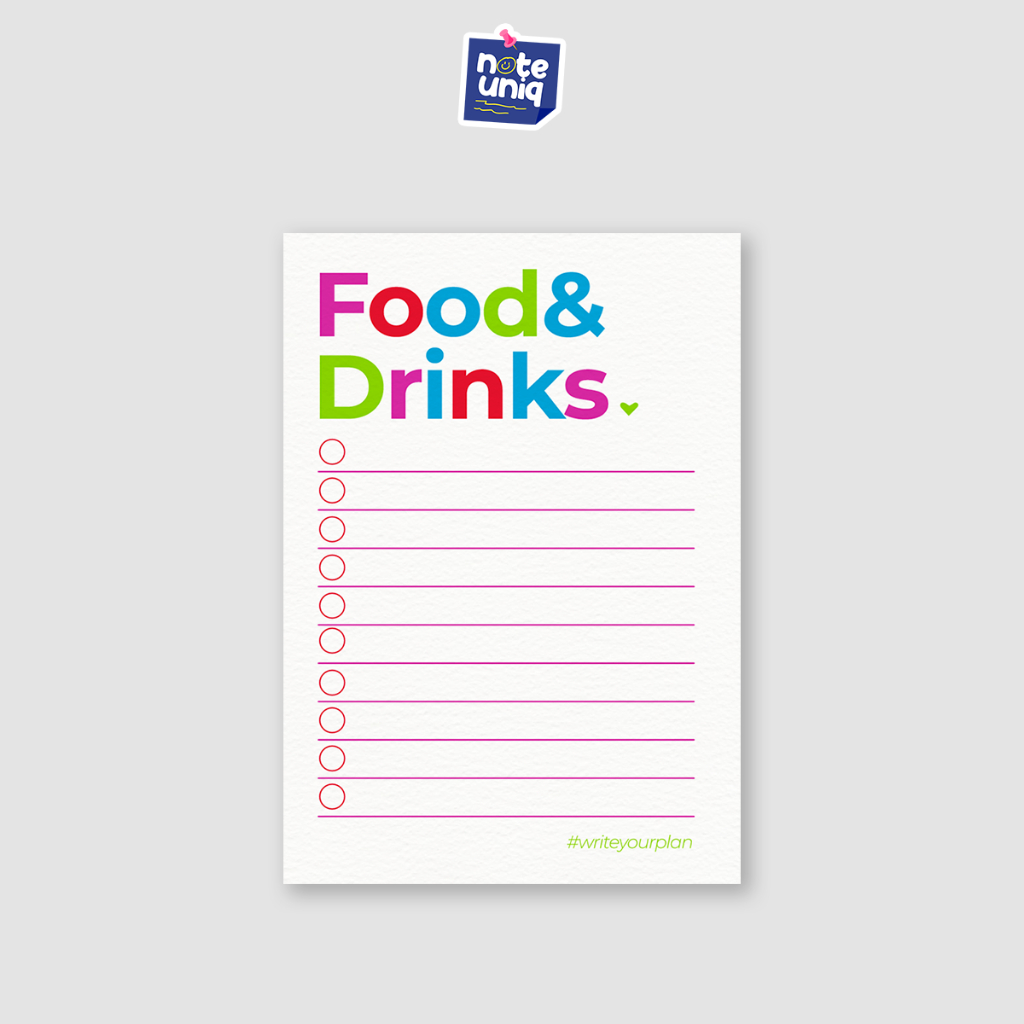 

Notepad Memopad Food & Drinks NP0123 - Isi 50 Lembar