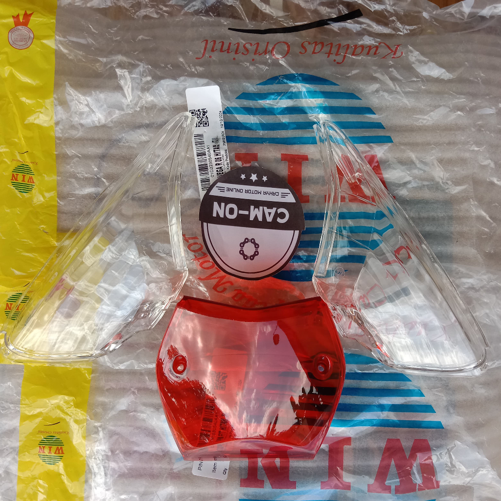 MIKA LAMPU STOP / KACA LAMPU STOP / MIKA LAMPU BELAKANG KARISMA (PUTIH/MERAH) + MIKA SEN WIN