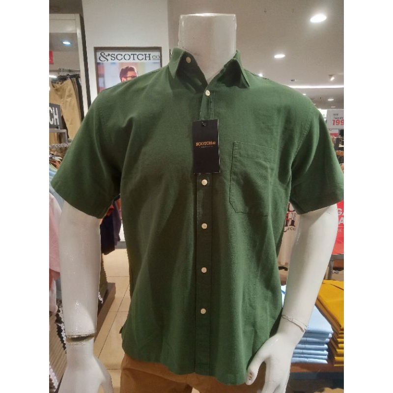 Scotch Kemeja Pendek Pria Casual