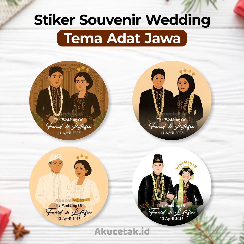 

Sticker Wedding Adat Jawa Custom Untuk Souvenir