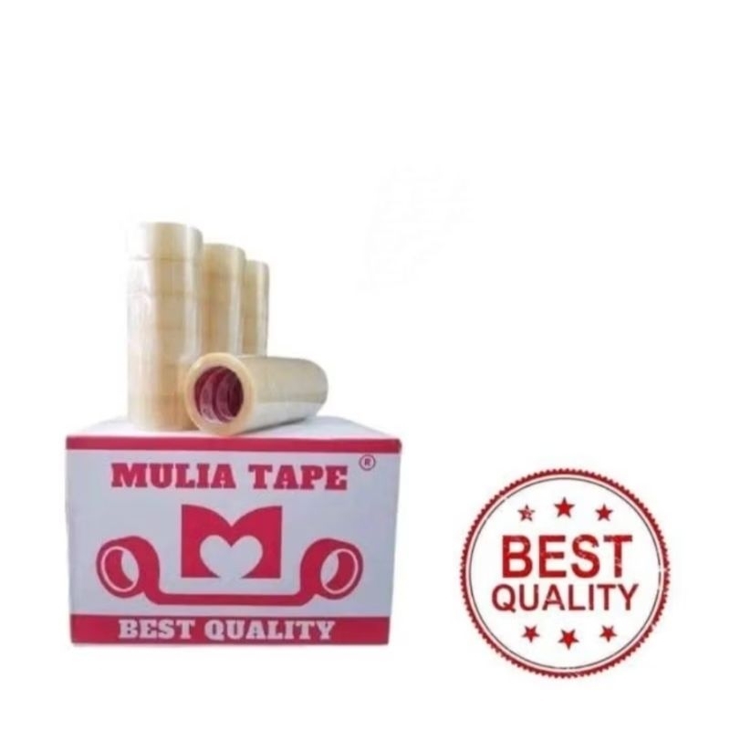 

Lakban Mulia Tape Bening / Coklat 45mm x 90y | 45mm x 100y | 45mm x 200y | 45mm x 300y | 45mm x 400y