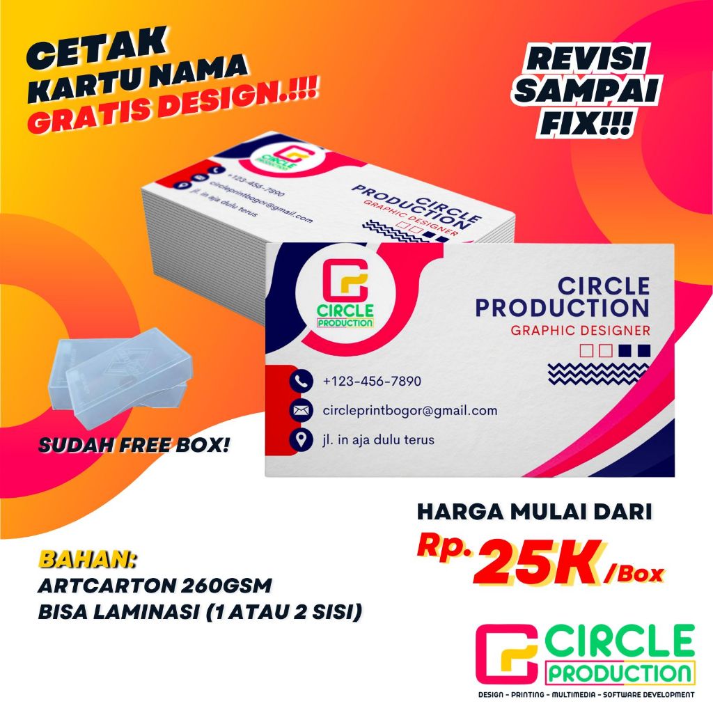 

KARTU NAMA ARTCARTON 260GSM GLOSSY | MURAH | HARGA PER 1BOX | FREE DESIGN!!