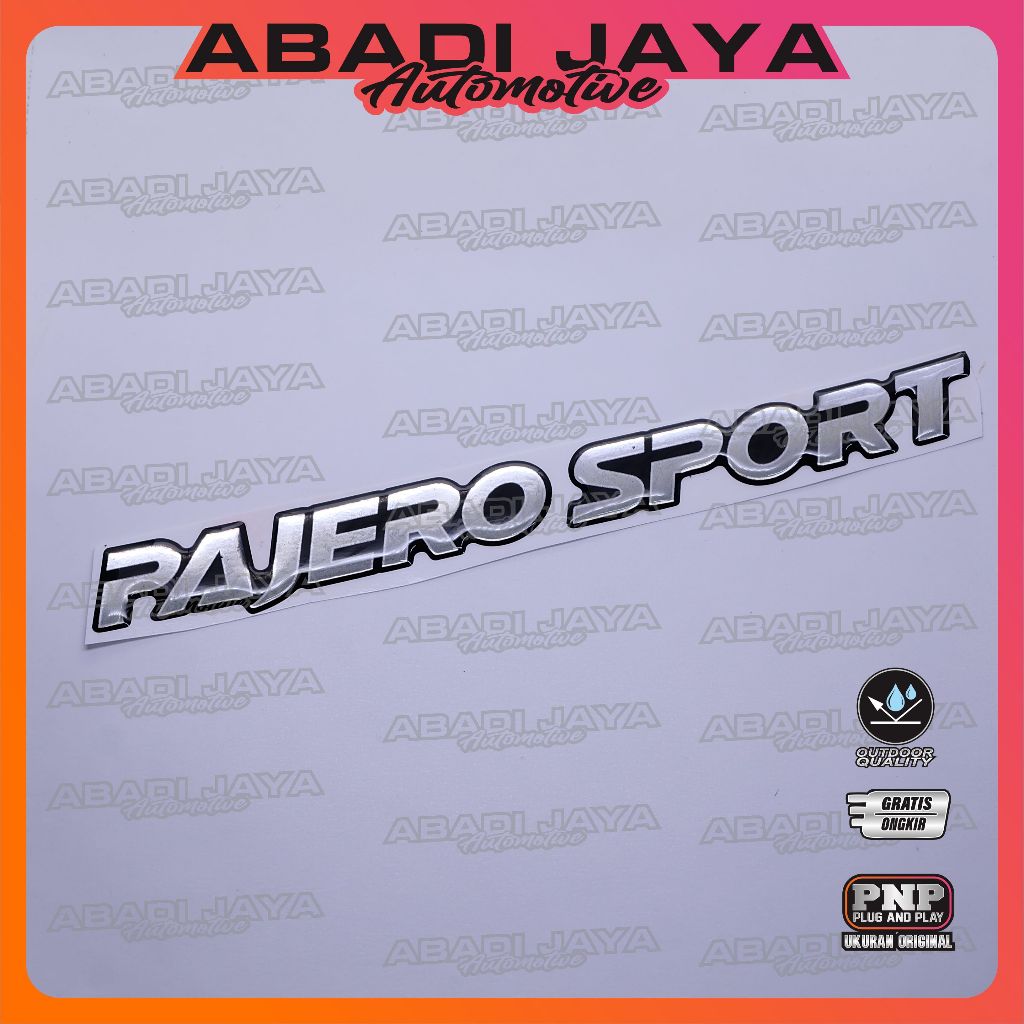 Emblem pajero sport / emblem timbul mitsubishi pajero sport / emblem titanium pajero sport / stiker 