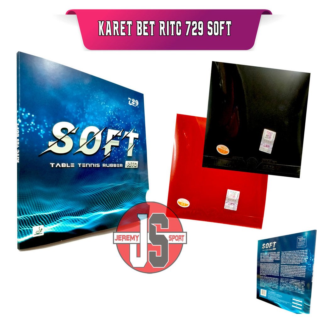 RITC 729 SOFT - Karet Rubber Bet Bat Pingpong Tenis Meja RITC 729 SOFT