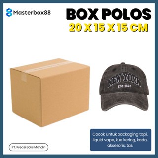 

Kardus Packing Polos 20 x 15 x 15 cm | Corrugated Box Packaging