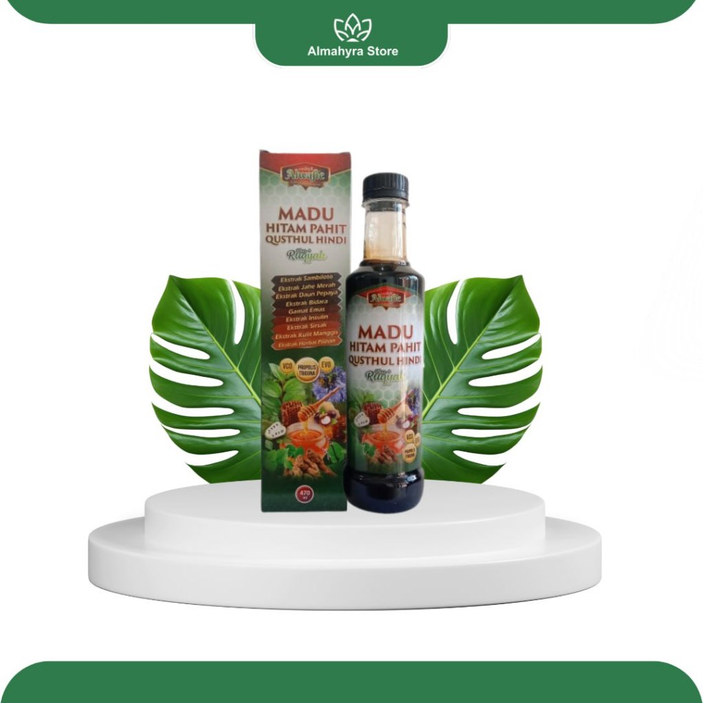 

Madu Hitam Pahit Qusthul Hindi Plus Ruqyah 470ml Alwafie Al Wafie