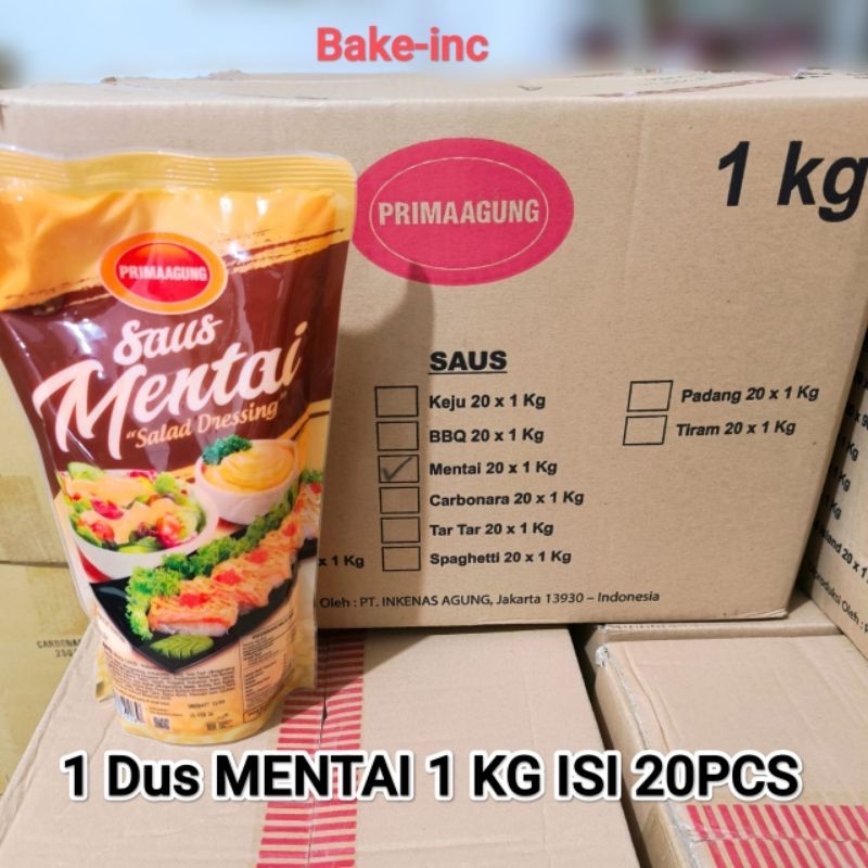 

RB [Bake-inc] PRIMAAGUNG SAUS MENTAI 1KG (1 DUS ISI 20PCS )