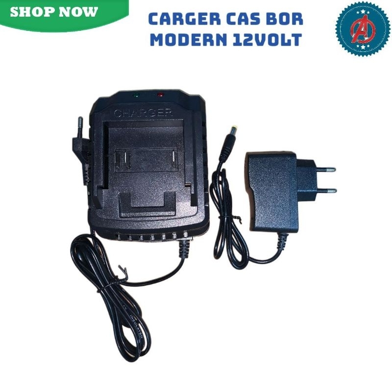 Charger Cas Bor Baterai Modern DC - 12V - M13/M15 Charger Bor Baterai