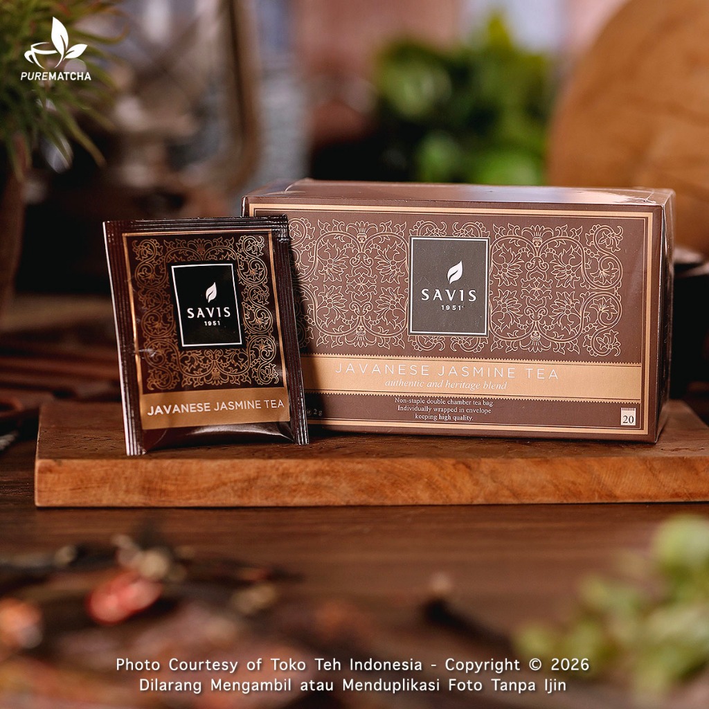 

Savis Tea - Jasmine Tea Box isi 20tb Black Tea Premium Teh Melati Asli Indonesia