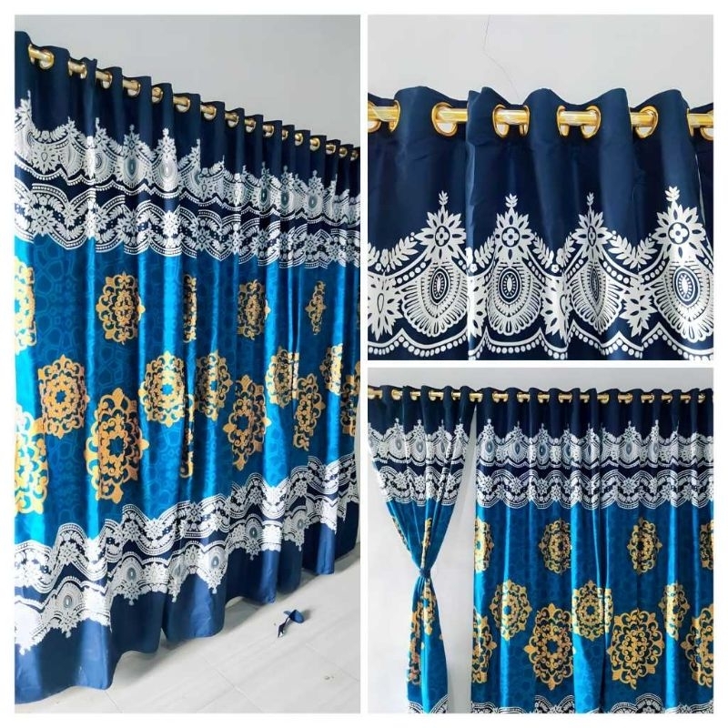 gorden smoke ring 12 lubang .panjang 100 cm x 220 cm gorden