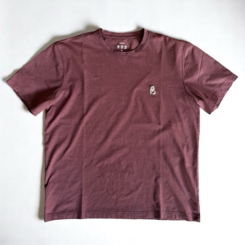 Kaos Topten Second Warna Brown Bahan Strech