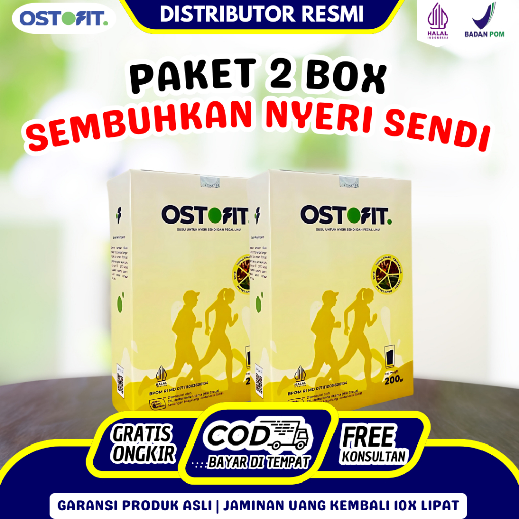 

OSTOFIT Paket 2 Box Susu Murni 2x Lebih Cepat Atasi Nyeri Sendi