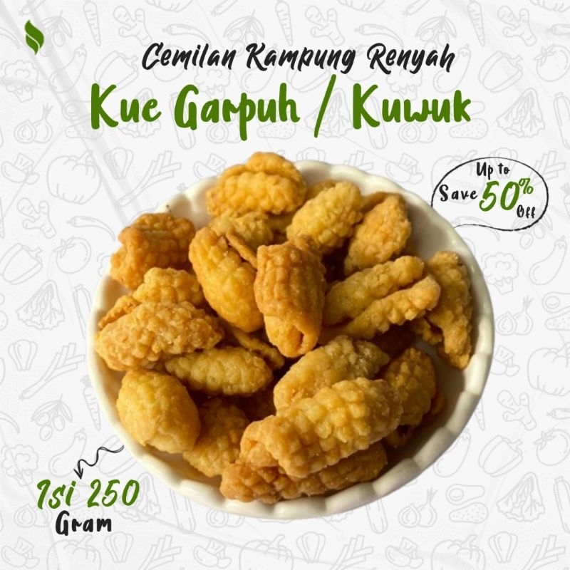 

Kue Garpu / Kue Kuwuk Renyah 250 gram / Kue Kering Khas Tasik