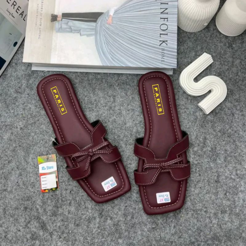 Platform Wanita Selop Sandal Platform Wanita Sandal Selop Teplek Gaya Korean