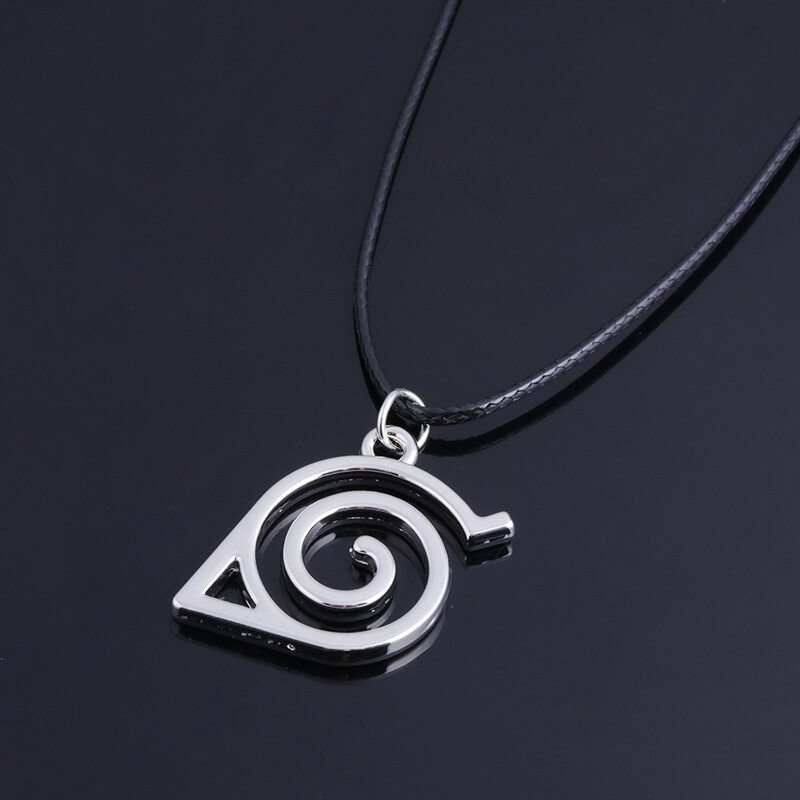 Kalung Logo Konoha Anime Manga Naruto Shippuden Aksesoris Necklace Wibu Otaku Koleksi