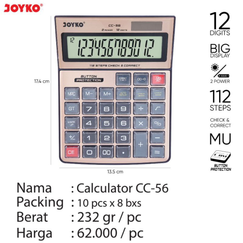

Calculator CC-56 Joyko