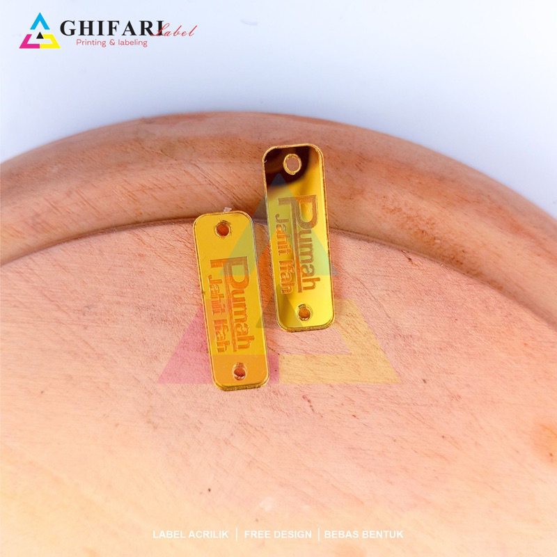 

minimal 100pcs / label acrilik / label hijab / label custom