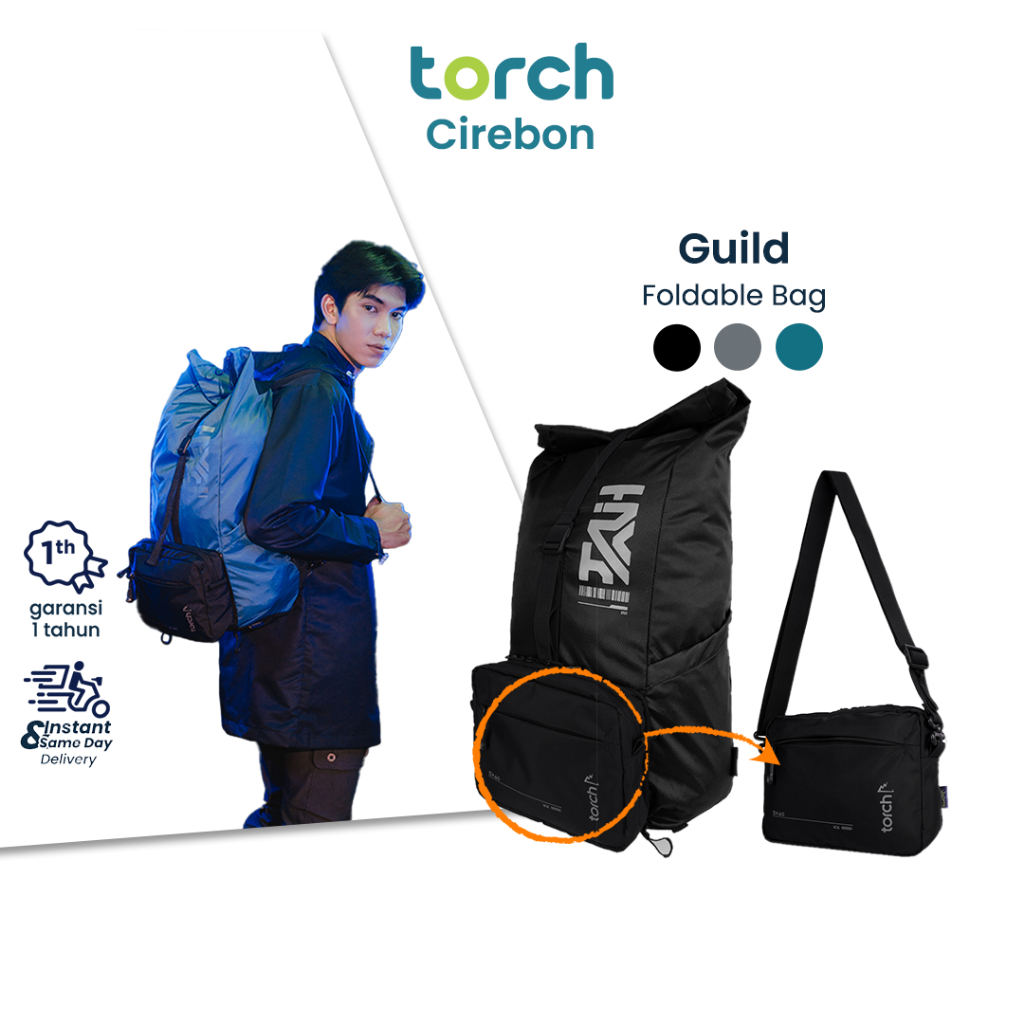 TORCH Guild Tas Ransel Lipat Tas Selempang Gamer 2 in 1 - Foldable