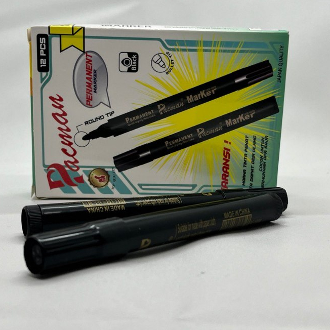 

Spidol Permanent Pacman / Snowman Hitam Black Top Quality (1 pcs)