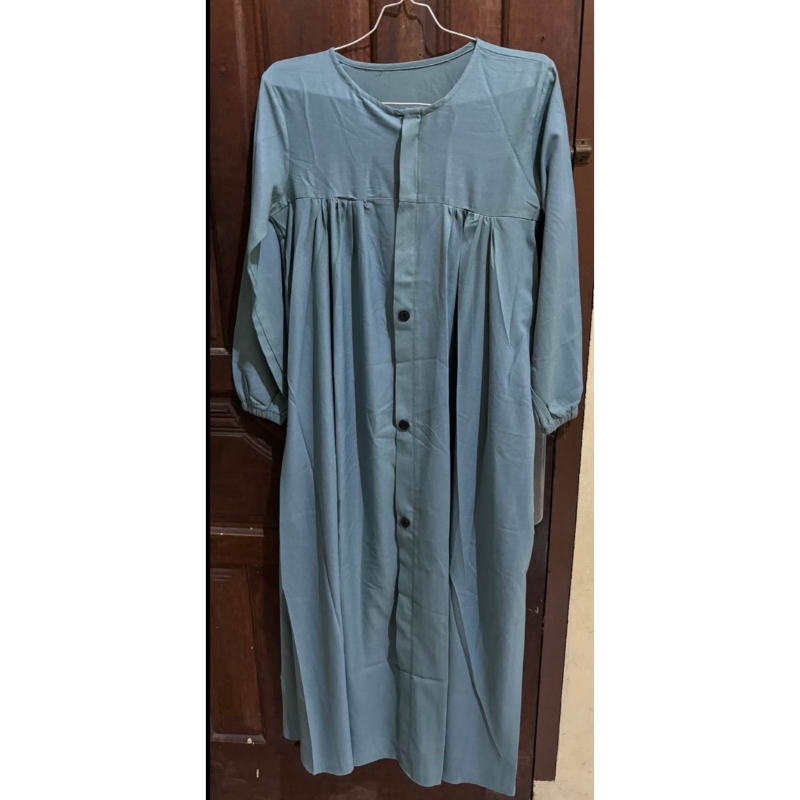 gamis biru wardah