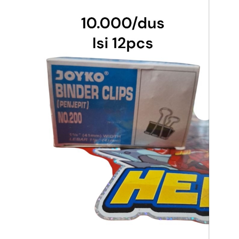 

Binder clips joyko no 200 penjepit