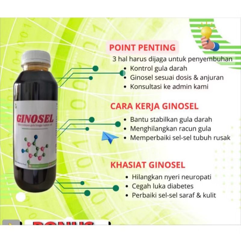 

Ginosel madu hitam 500ml untuk neuropati pegal pegal kebas kesemutan & stroke Free ongkir