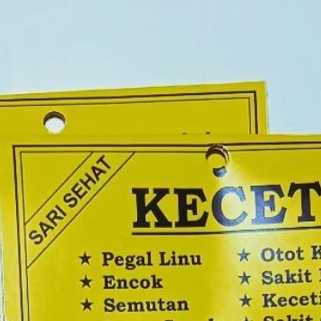 

Label Sari Sehat warna oren kuning isi 20 biji