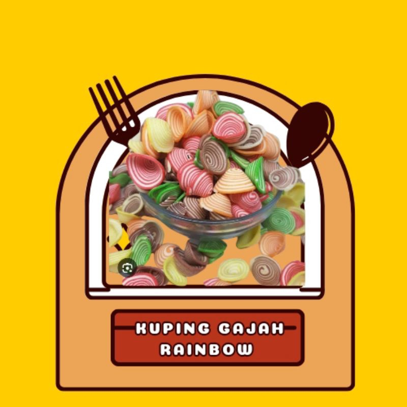 

Kuping Gajah Rainbow 250gr