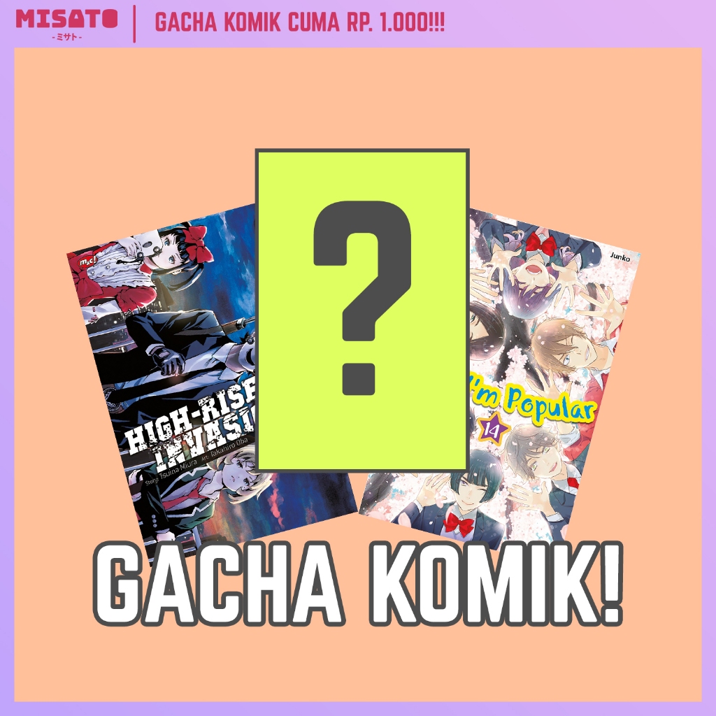 GACHA KOMIK RANDOM SEGEL ORIGINAL BARU CUMA 1000 KOMIK JEPANG, KOREA, CHINA