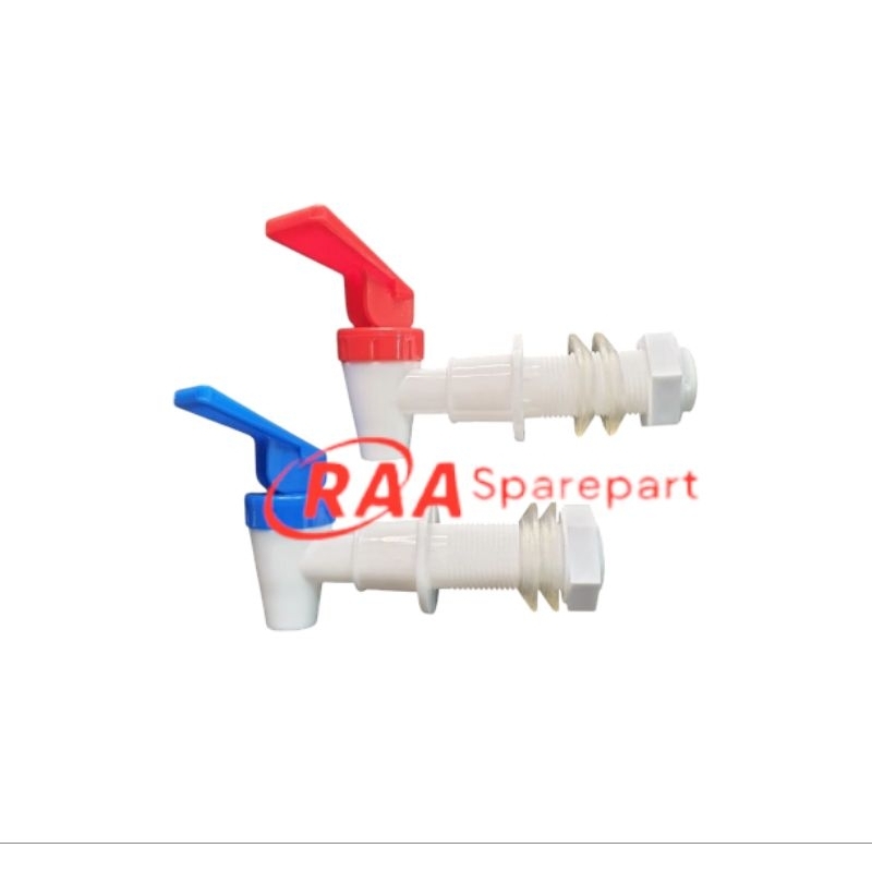 Kran guci keramik merah+biru