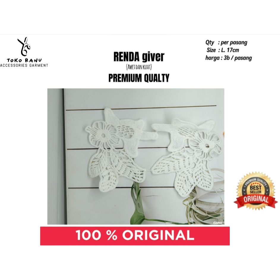 aplikasi bordir bunga - aksesoris baju - aksesoris baju bordir - motif bunga ( harga= 3Rb/biji)