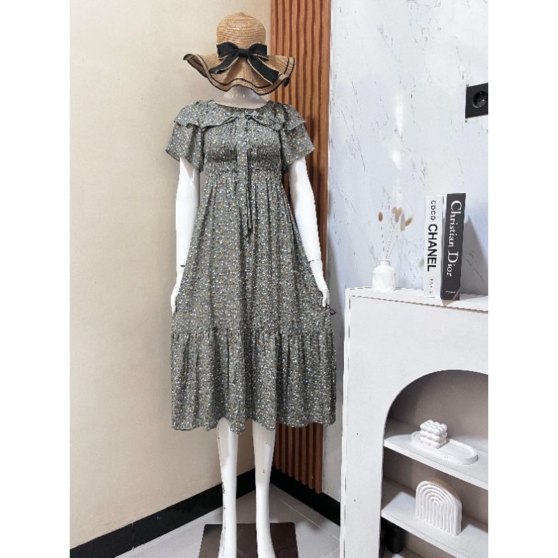 daster smoke rayon premium,dada full karet,kerut dada,daster viral daster terbaru