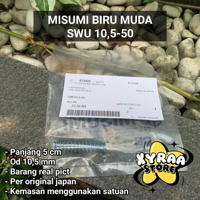 Per misumi Biru muda SWU 10,5-50 / Spring misumi original japan SWU 10,5-50 / Per mizumi