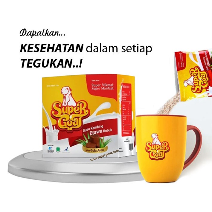 

4 BOX SUSU KAMBING PREMIUM SUPERGOAT ASLI KAMBING ETAWA DENGAN GULA AREN