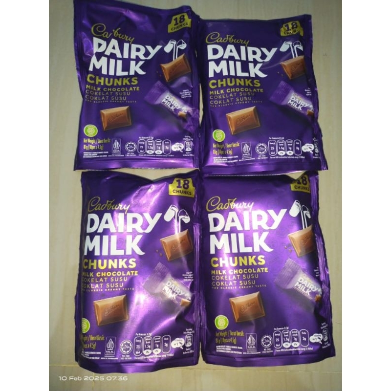 

Coklat Cadbury Pouch isi 18 x 4,5gr
