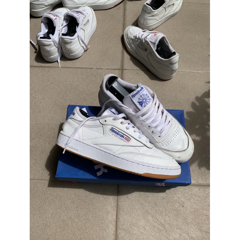 Reebok Classic Club C85 White Royal Blue / Gum