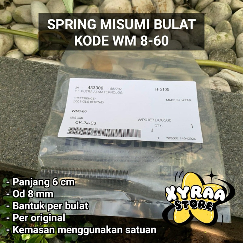 Per misumi bulat WM 8-60 / Spring misumi bulat WM 8-60 / Per mizumi