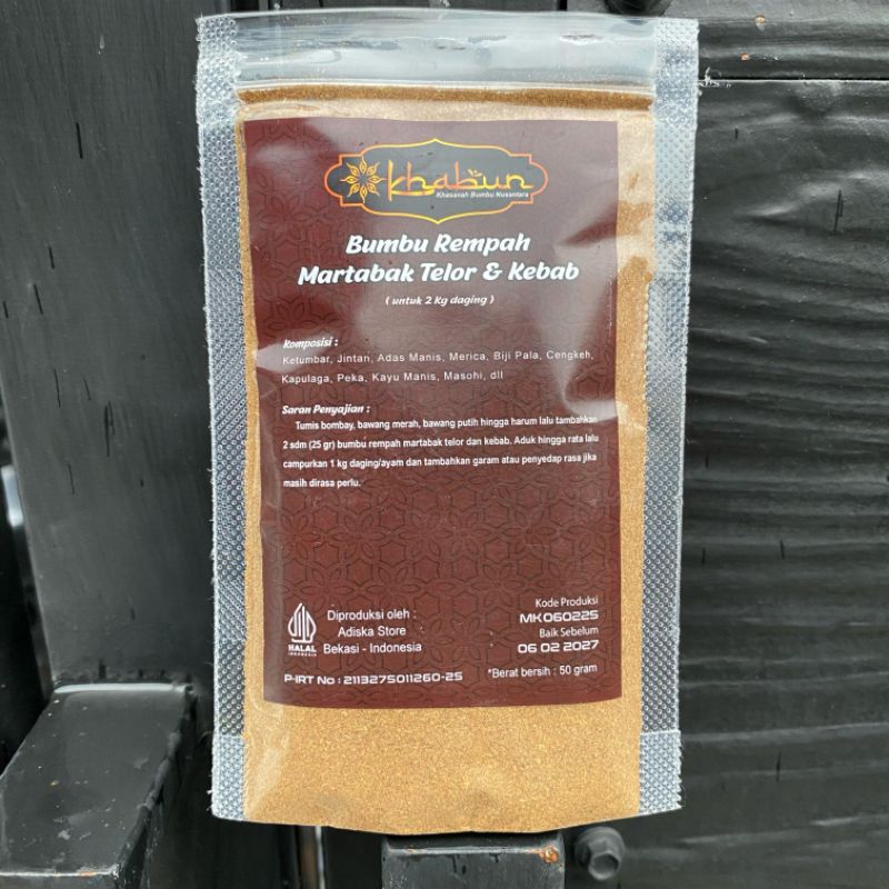 

Bumbu Rempah Martabak Telor Premium Untuk 2 kg Daging