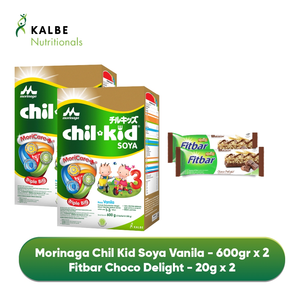 

Paket Chil Kid Soya Vanilla 600g dan 2 Fitbar Choco
