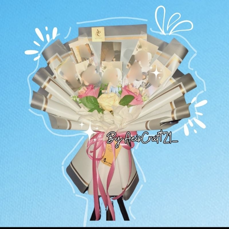 Buket Foto, Buket Foto polaroid, Buket Foto Custom, Buket Foto Polaroid Kosong, Buket Foto kpop