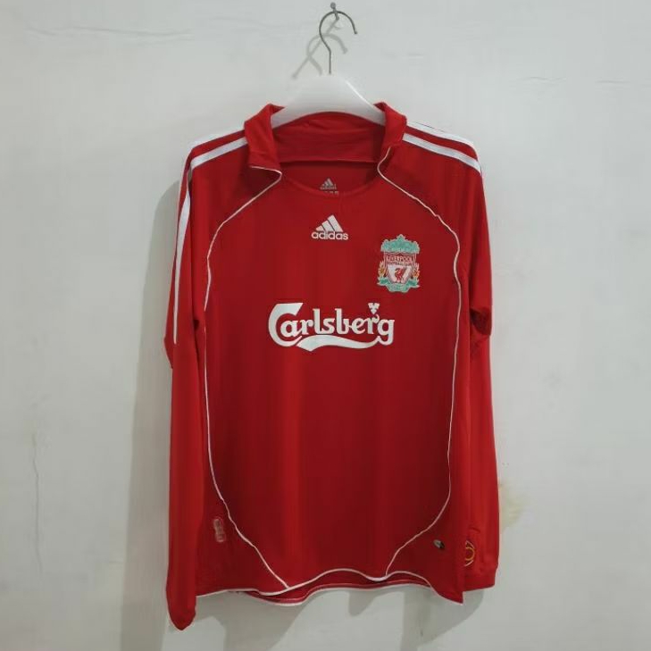 JERSEY BOLA LIVERPOOL HOME 2006 2008 RETRO LONG SLEEVE LENGAN PANJANG JERSEY RETRO LIVERPOOL 06 08 H