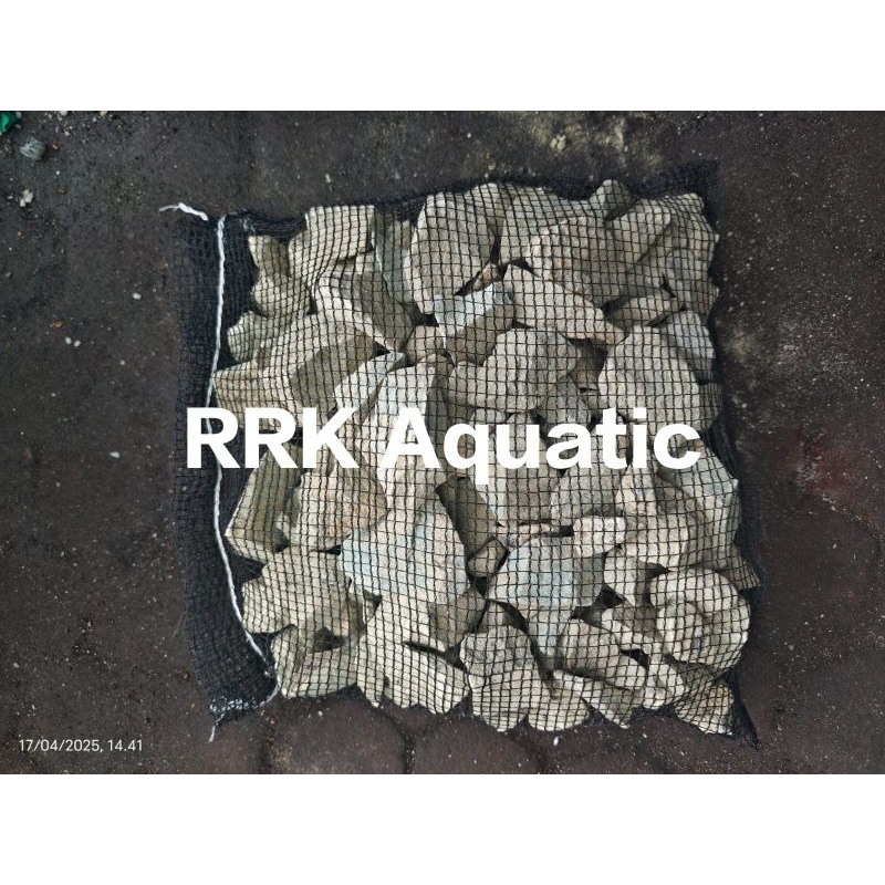 zeolit 5kg plus kantong waring media filter aquarium / zeolit media filter kolam koi / zeolit filter