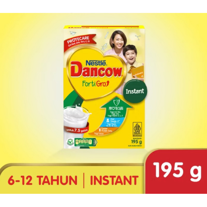 

Nestle Dancow Fortigro Instant Susu Bubuk Susu Anak Instan 195 Gram Box