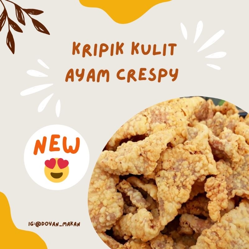 

kripik kulit ayam krispy,cemilan makan,jajanan kulit ayam crispy renyah super murah
