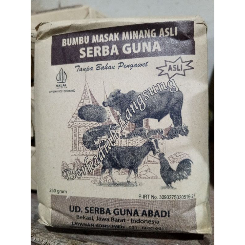 

Bumbu Masak Minang Asli Serba Guna 250 gr