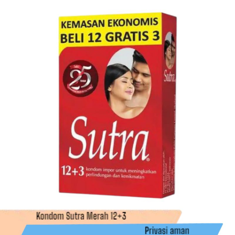 Sutra Kondom Merah Isi 12 - Kondom Sutra Classic