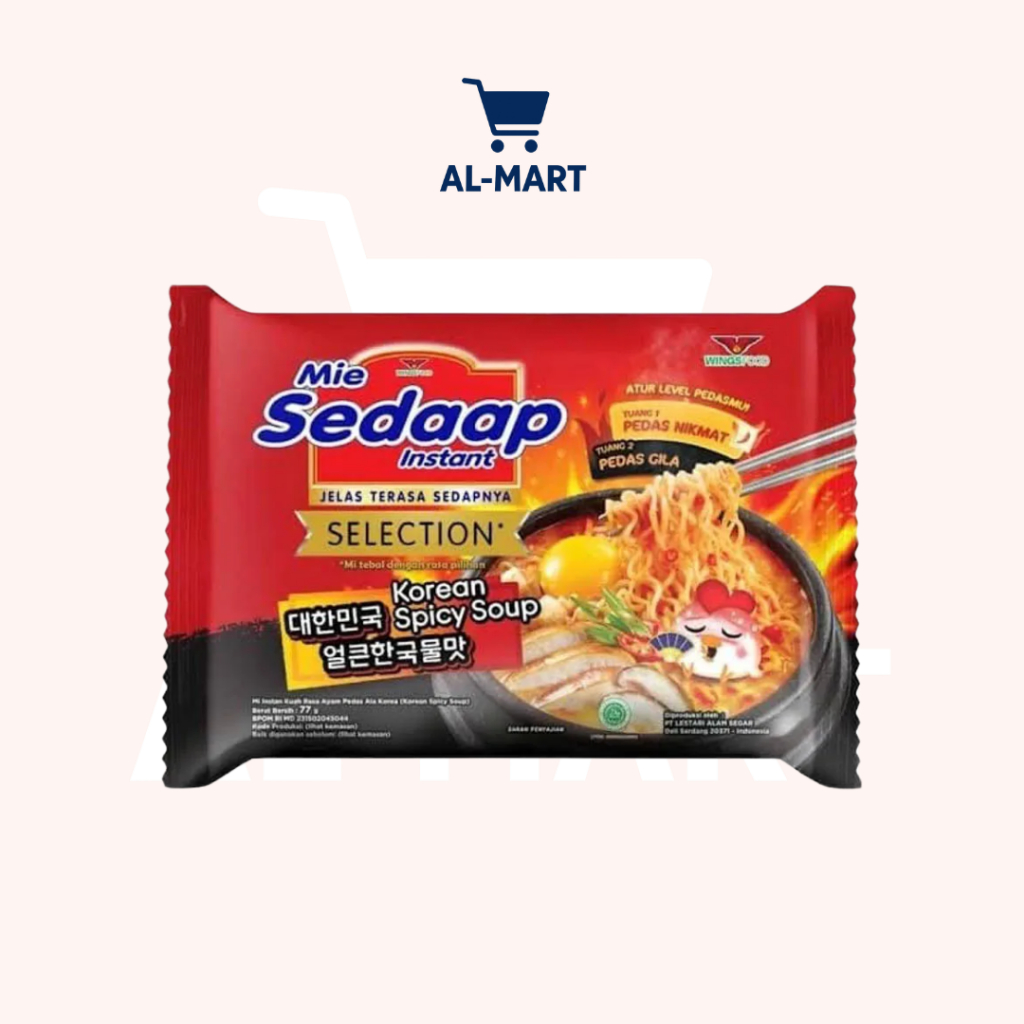 

Mie Sedaap Selection Korean Spicy Soup 77 gr / Mie Instan Sedaap