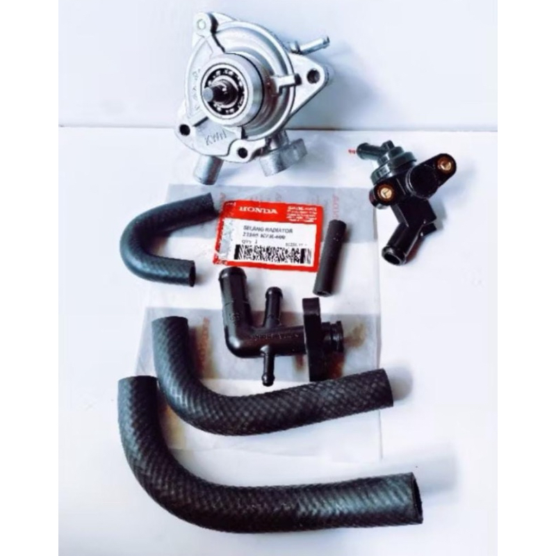WATERPUMP ASSY SET SELANG RADIATOR PIPA THERMOSTAT KOMPLIT VARIO 125 OLD NEW VARIO 150 OLD LED PCX 1