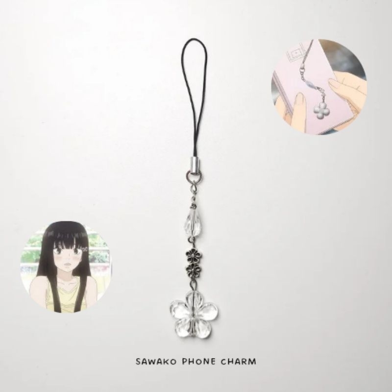 Keychain Sawako | Kazehaya Keychain | Beads Keychain Phone Charm | Gantungan Kunci Sawako Kazehaya